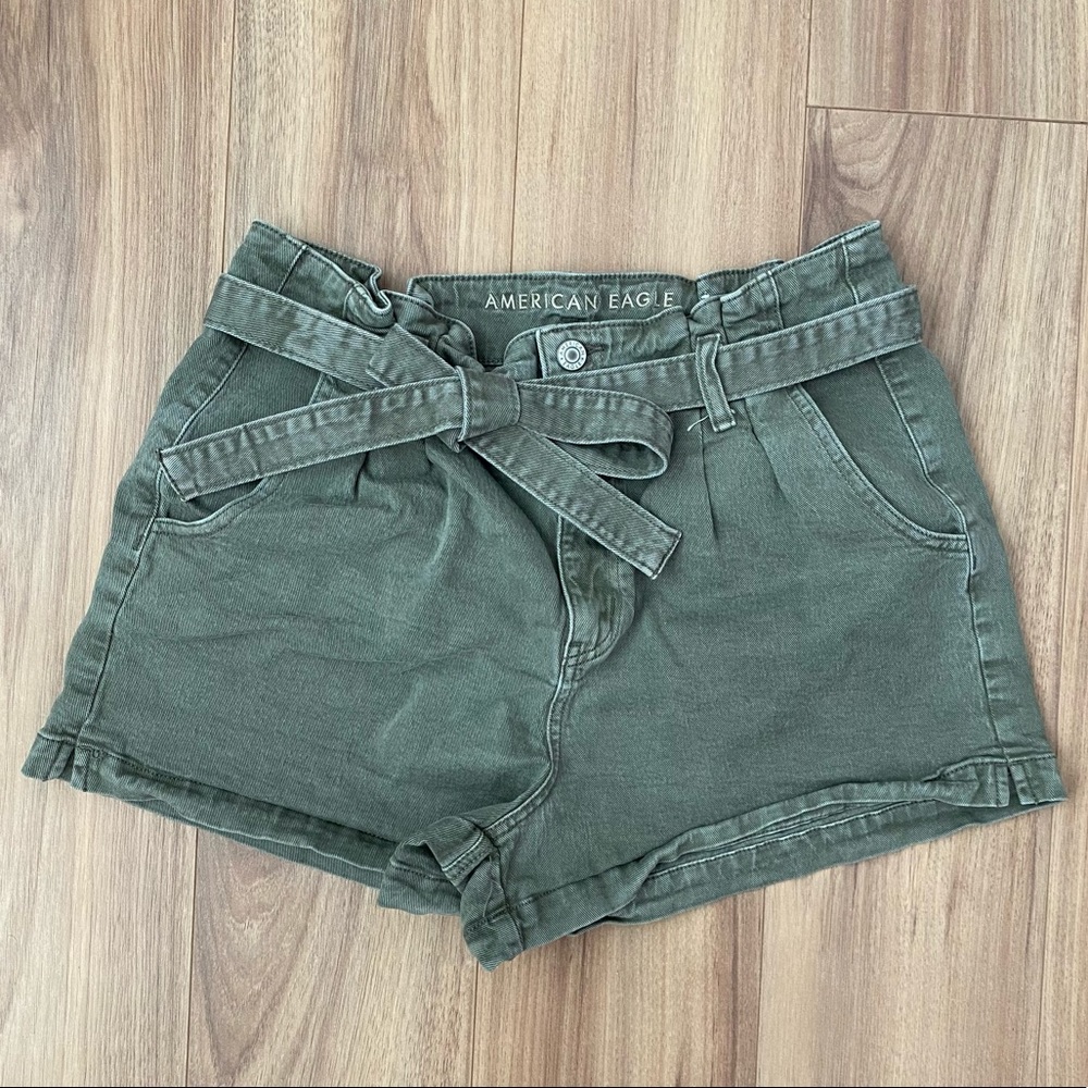 American Eagle Outfitters Paper Bag High Waisted Shorts